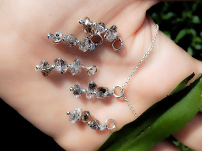 Colgante de Diamante Herkimer auténtico