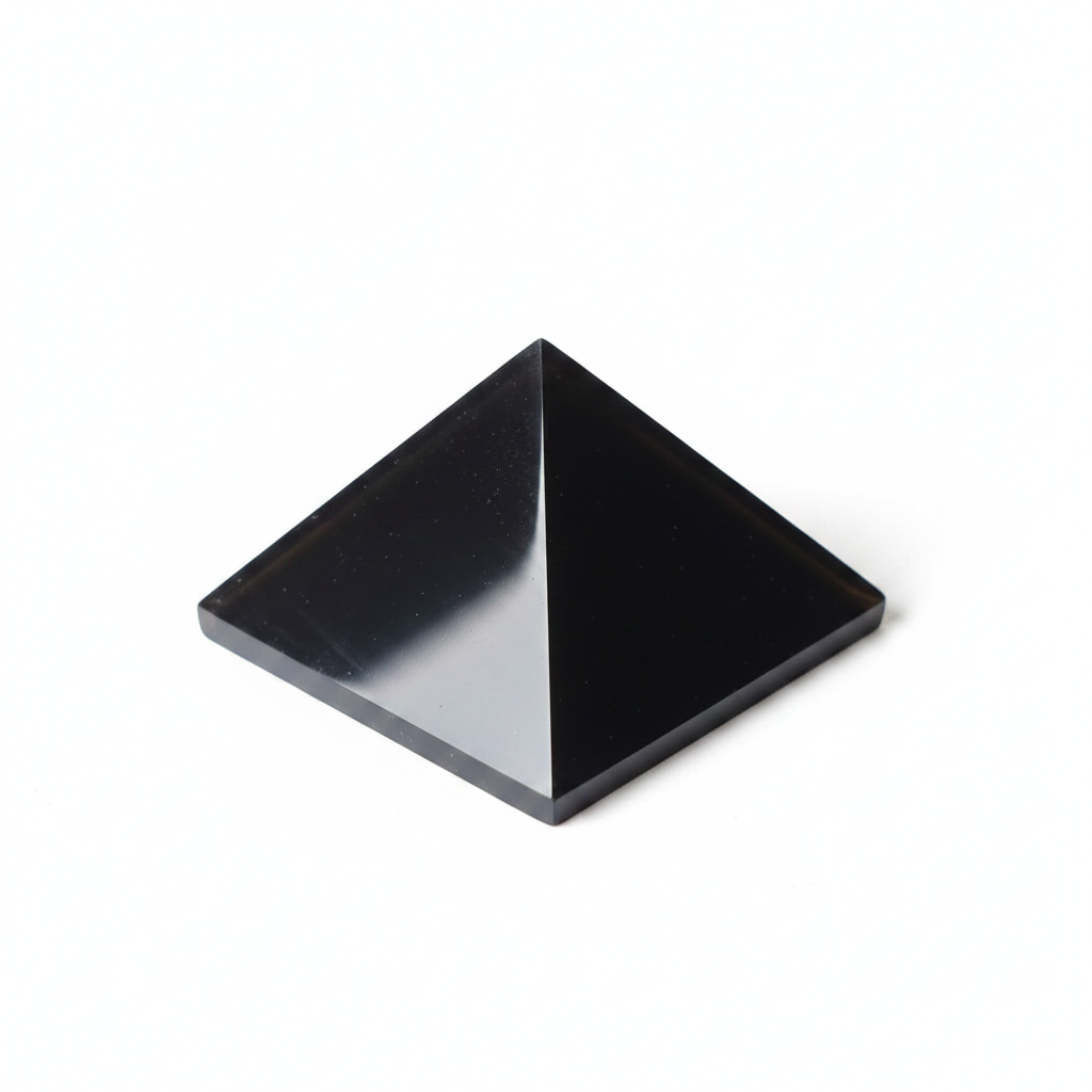Pirámide Shungit auténtica 4,5cm brillante