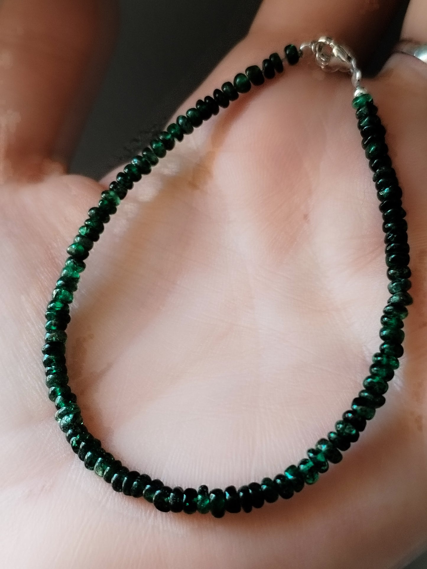 Pulsera de Esmeraldas de Zambia calidad AAA