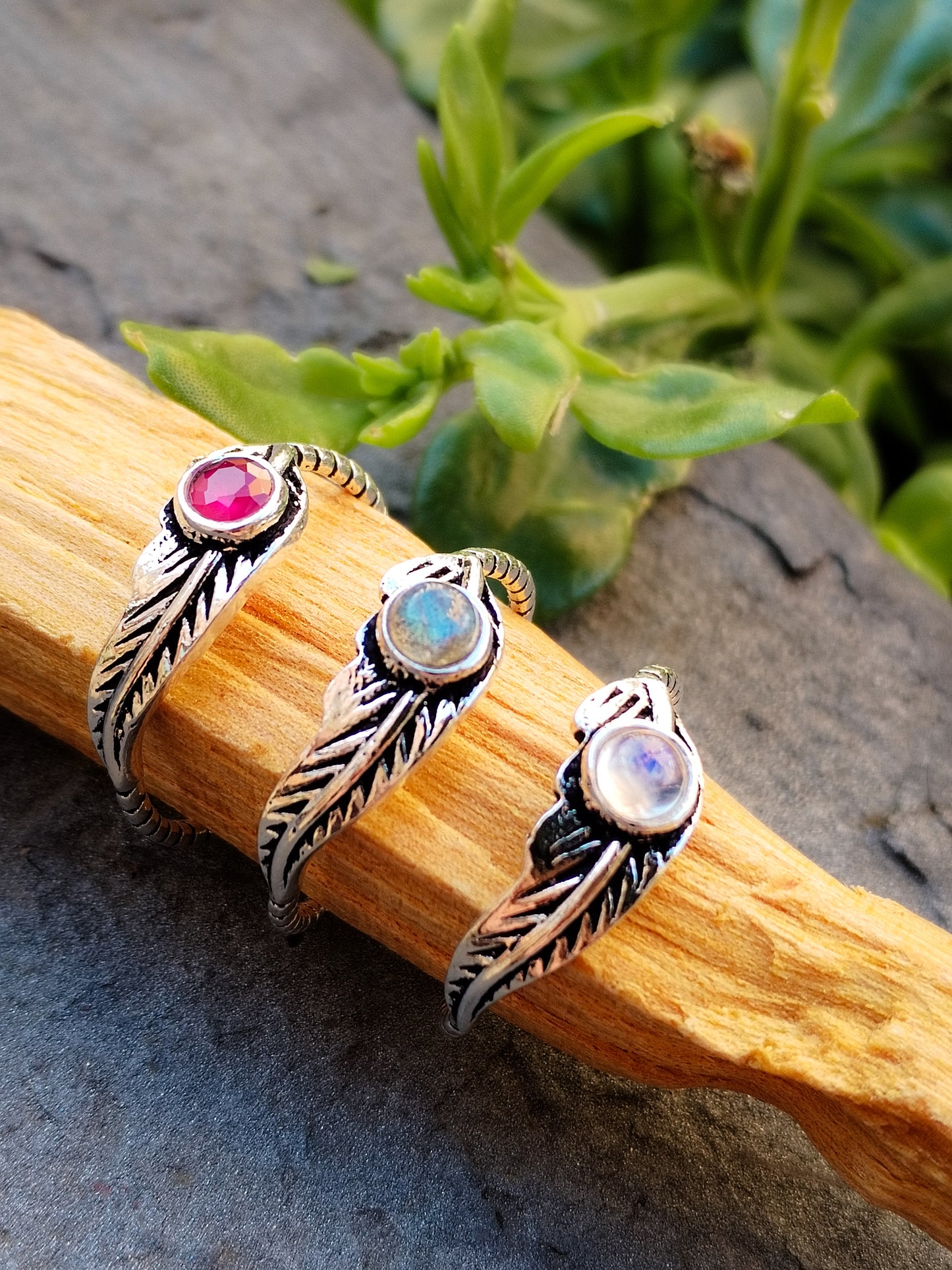 Anillo de Plata de Ley y Minerales Modelo 021547
