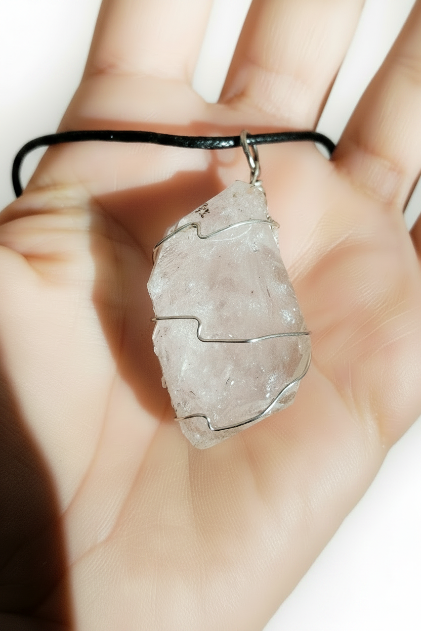 Colgante grande de Cuarzo Herkimer