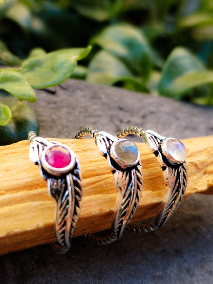 Anillo de Plata de Ley y Minerales Modelo 021547