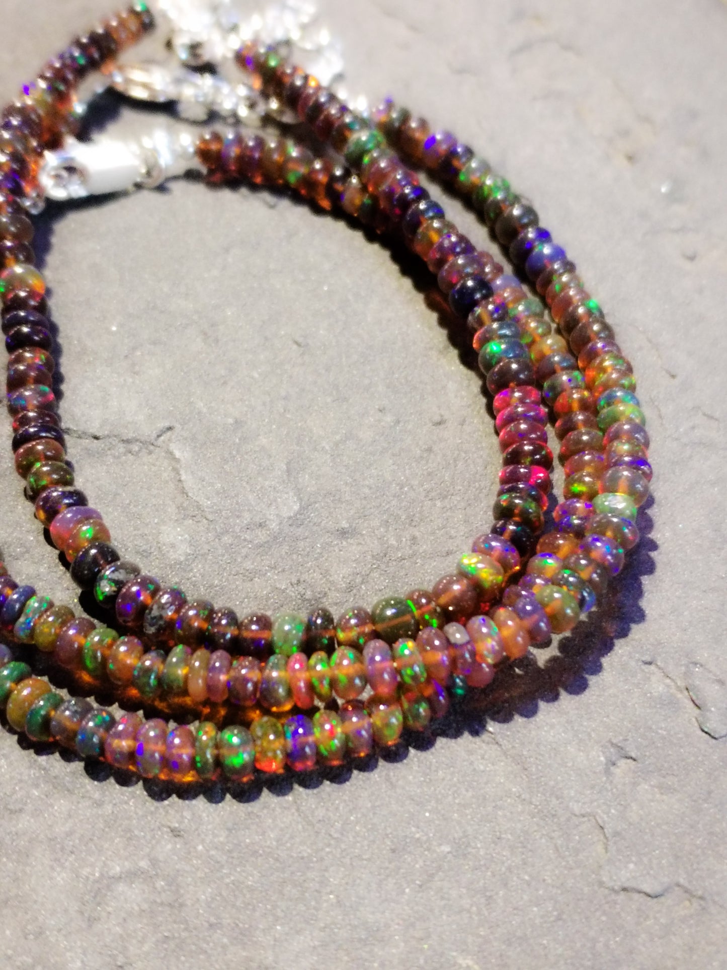 Pulsera de Ópalo Negro auténtico