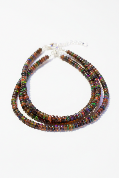 Pulsera de Ópalo Negro auténtico