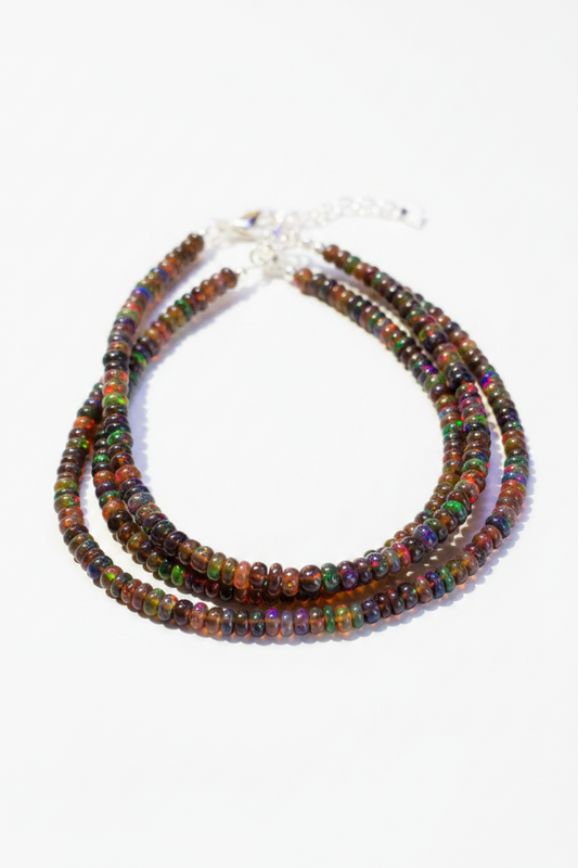 Pulsera de Ópalo Negro auténtico