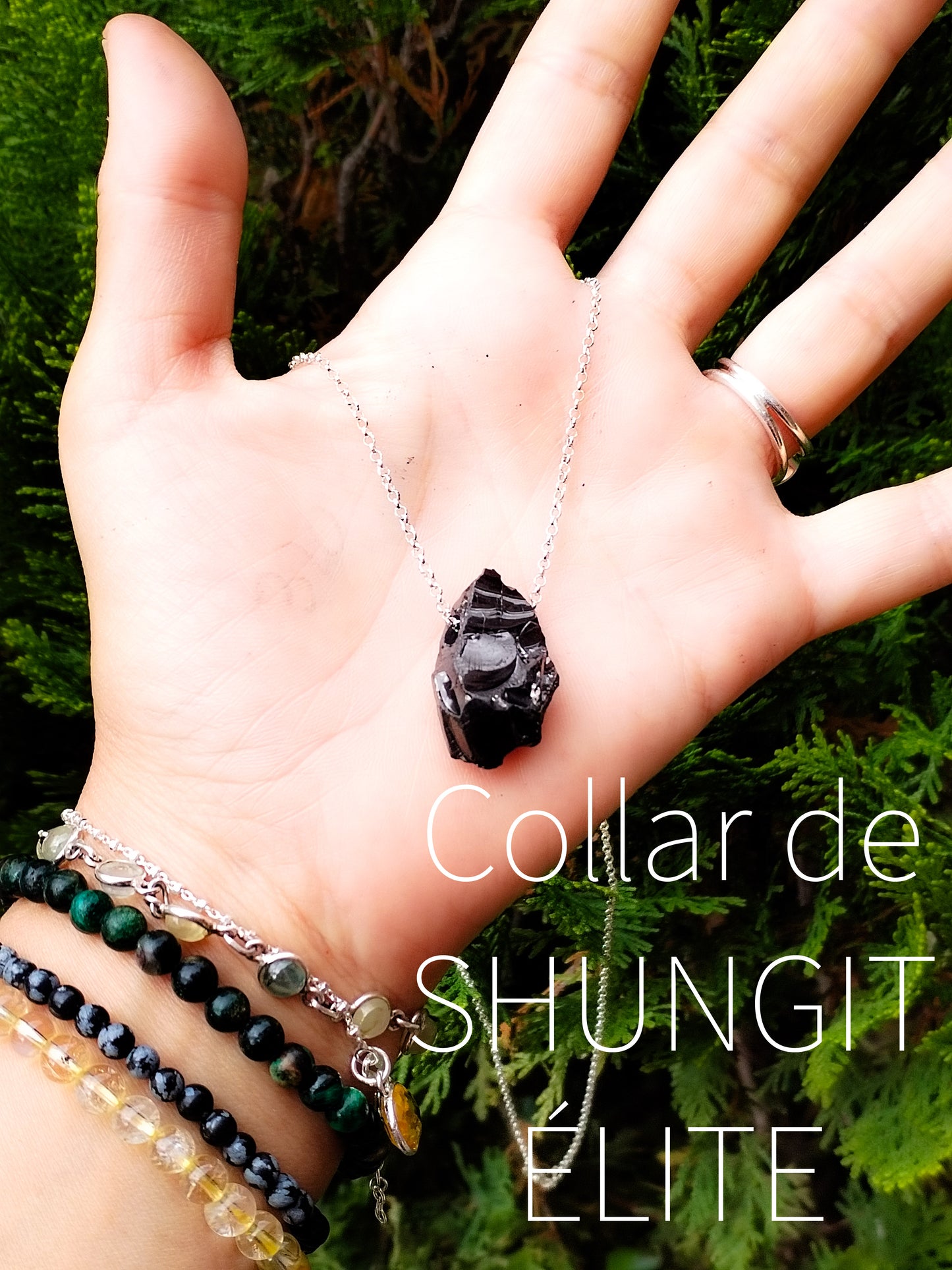Collar de Shungit Élite en Bruto