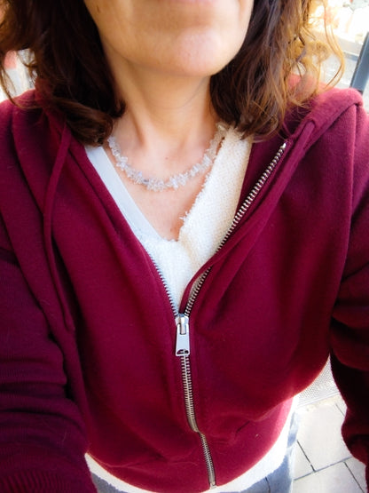 Collar de Diamantes Herkimer auténticos