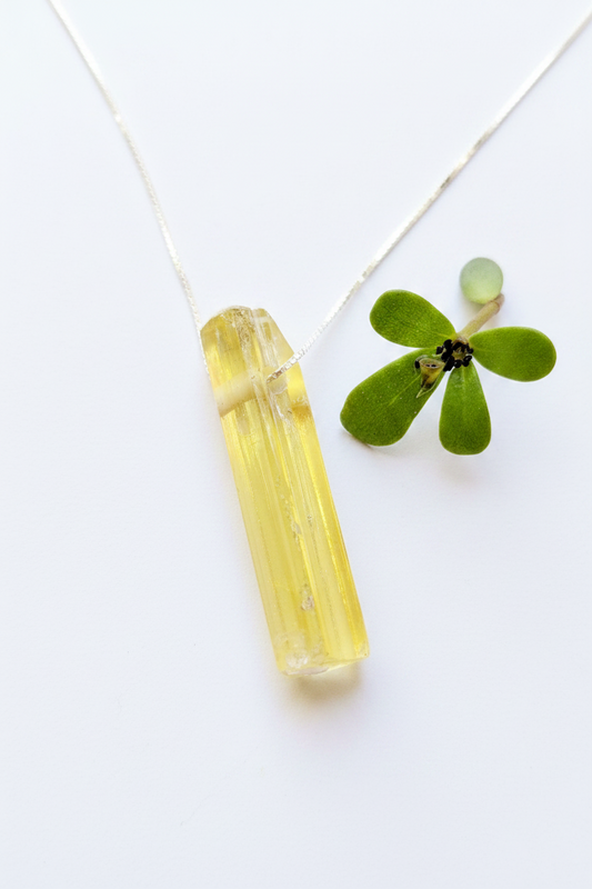 Heliodoro Natural cristalizado Colgante
