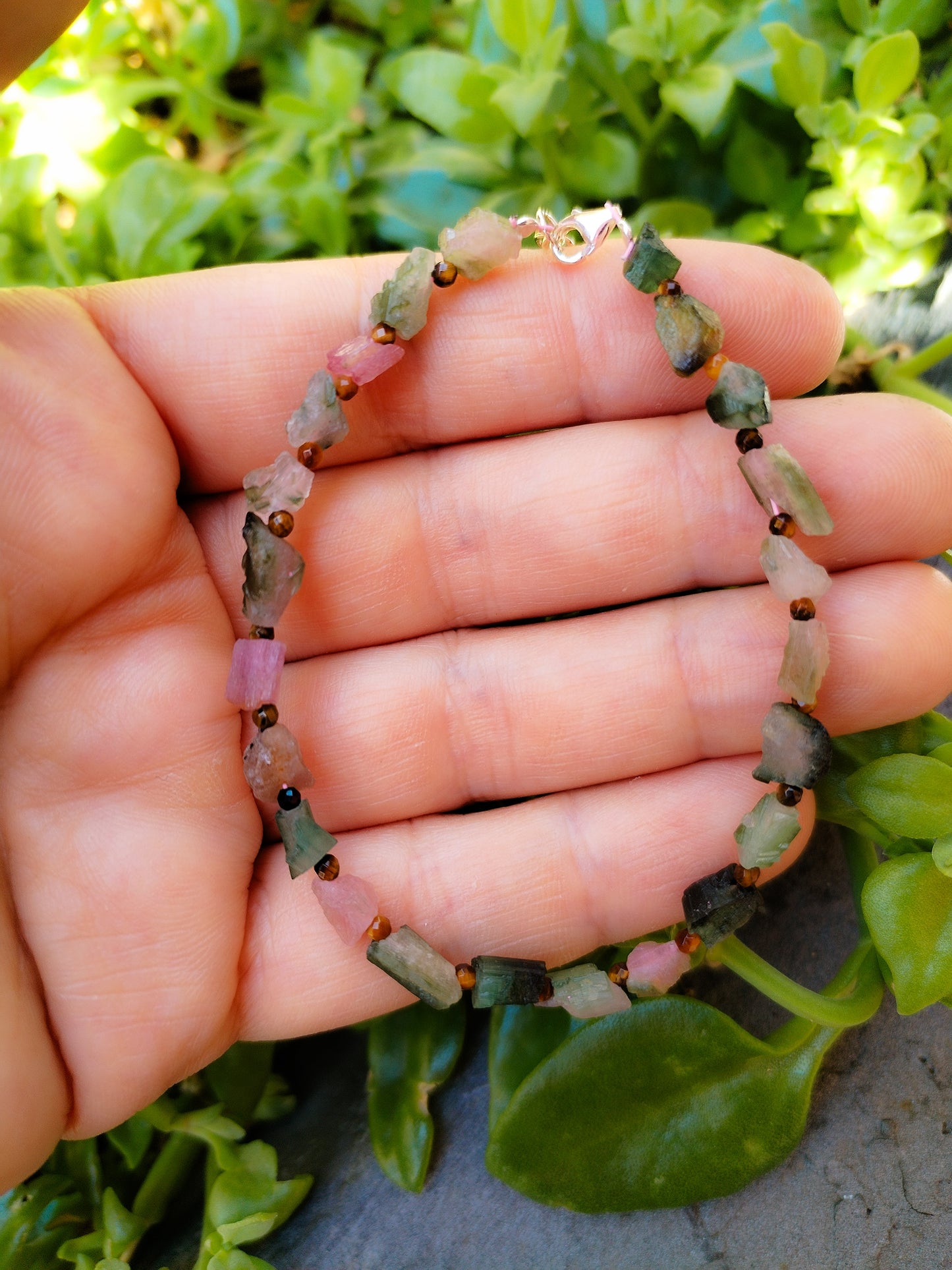 Pulsera de turmalinas naturales en Bruto