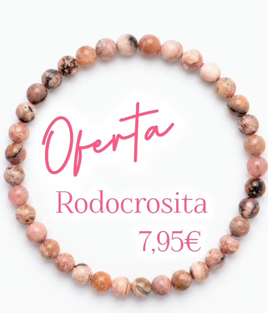Pulsera de Rodocrosita 4mm OFERTA
