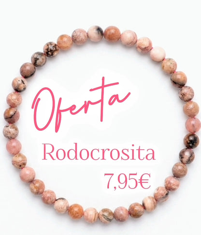 Pulsera de Rodocrosita 4mm OFERTA