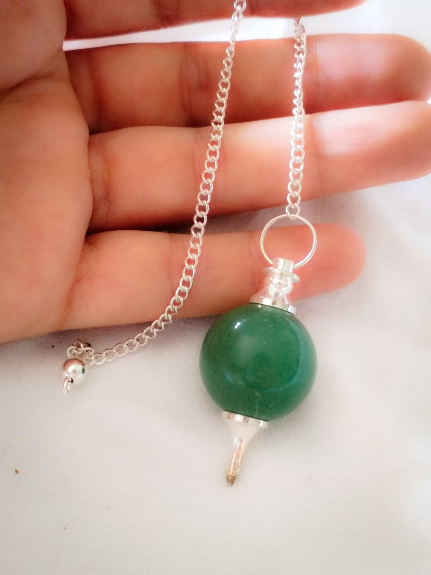 Péndulo de Cuarzo Verde