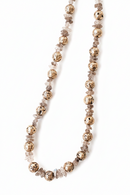 Conjunto de lava y diamante Herkimer
