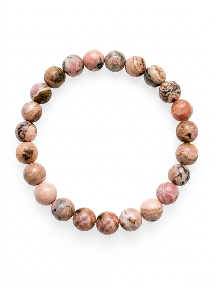 Pulsera de Rodocrosita bola 8mm