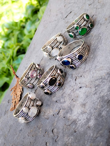 Anillos de Diseño con Minerales. Modelo 223574