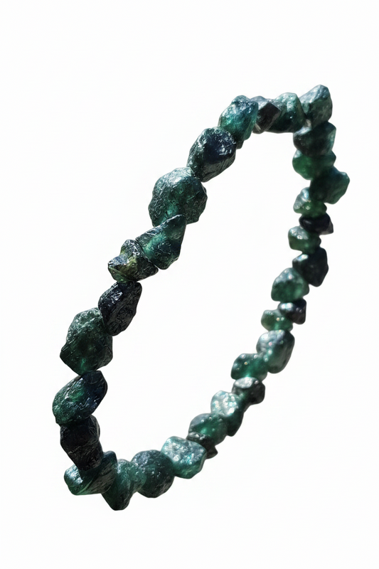 Pulsera de turmalina verde natural