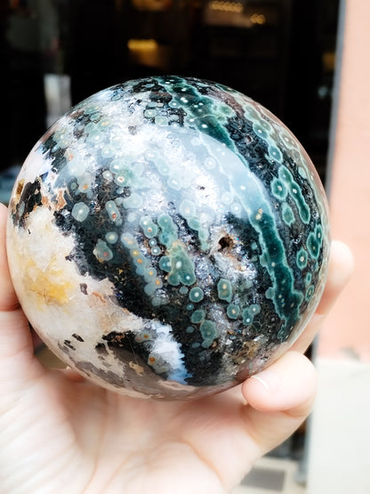 Esfera de jaspe orbicular