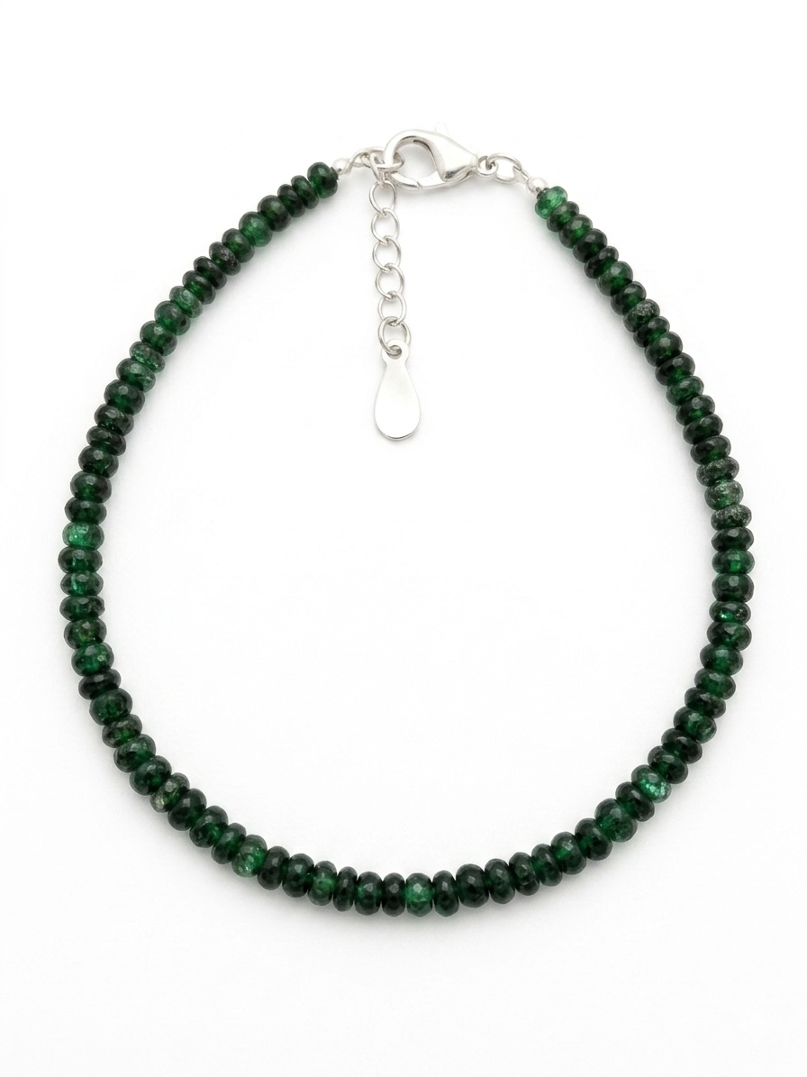 Pulsera de Esmeraldas de Zambia calidad AAA