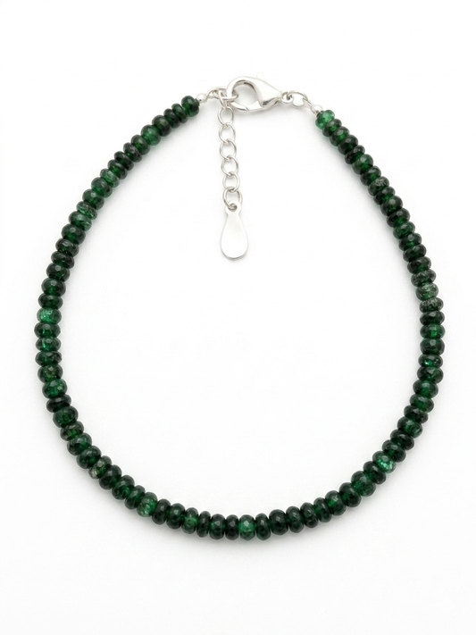 Pulsera de Esmeraldas de Zambia calidad AAA