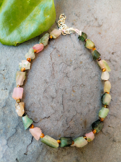 Pulsera de turmalinas naturales en Bruto