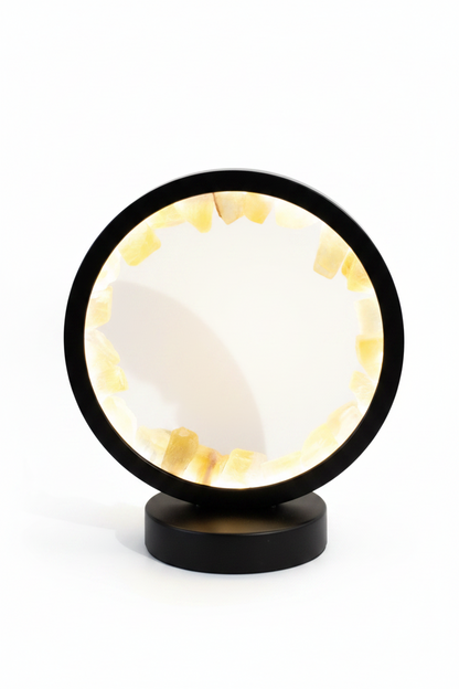 Lámpara de Calcita amarilla led