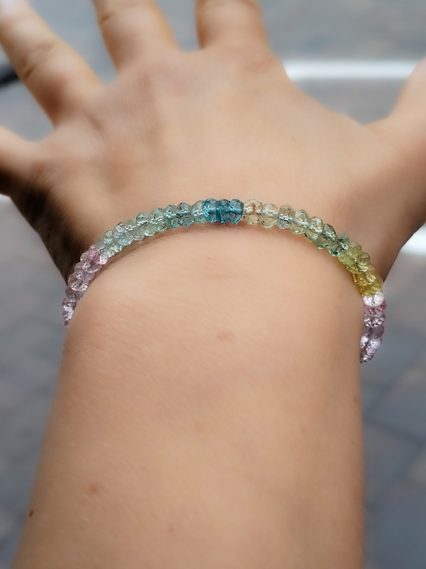 Pulsera de Aguamarina, Heliodoro y Morganita