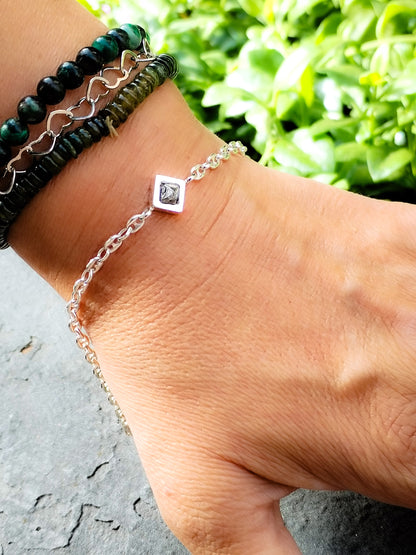 Pulsera de Diamante auténtico