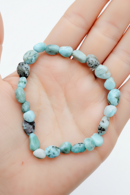 Pulsera de Larimar auténtico de Santo Domingo