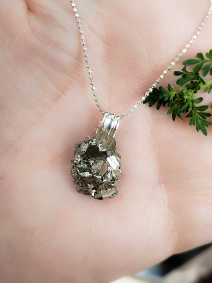 Colgante de Pirita y Plata de ley