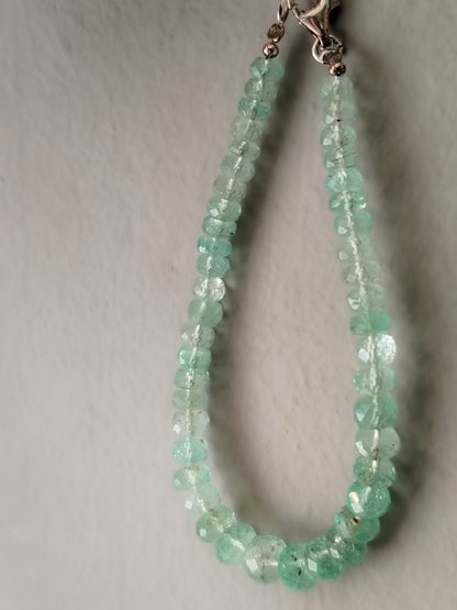 Pulsera de Aguamarina tallada extra