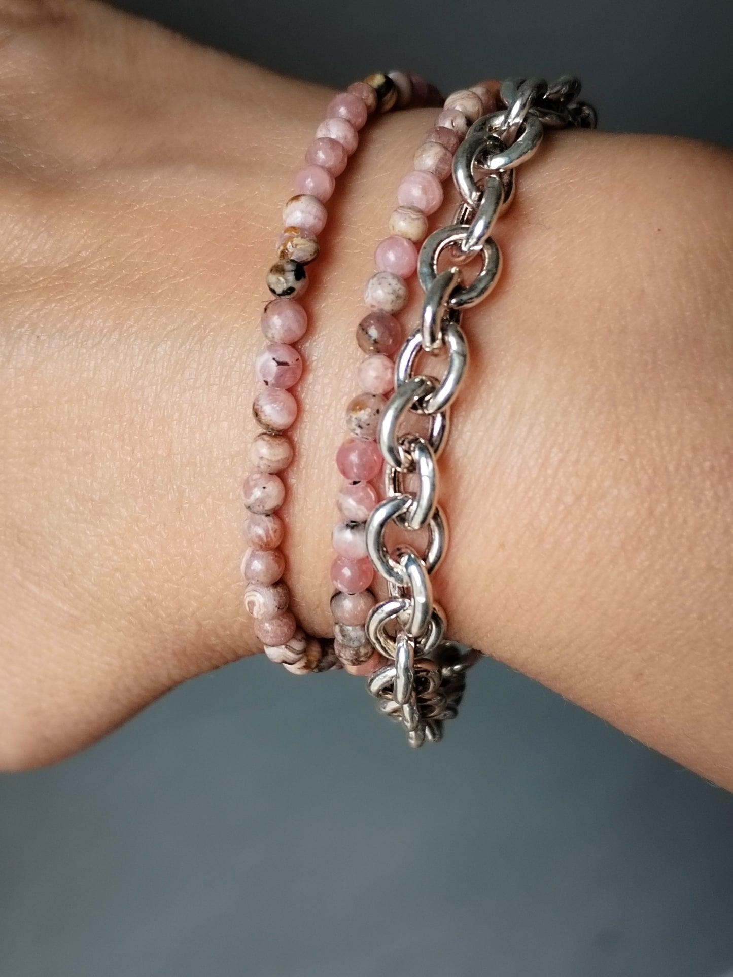 Pulsera de Rodocrosita 4mm OFERTA