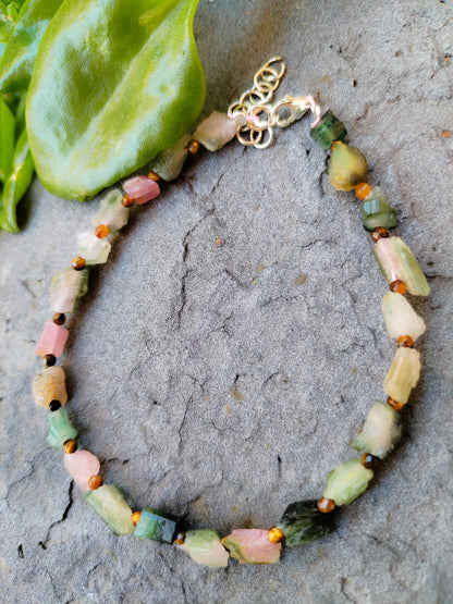 Pulsera de turmalinas naturales en Bruto