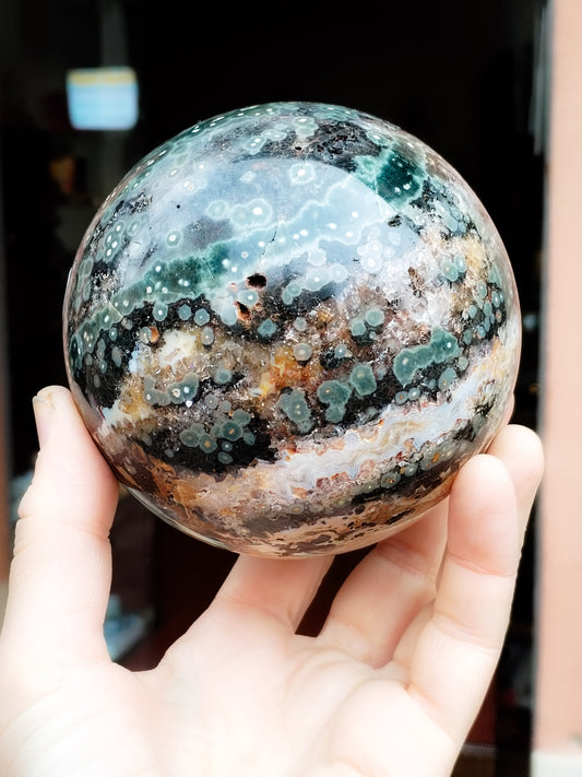 Esfera de jaspe orbicular