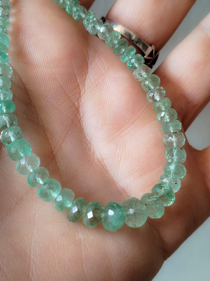 Pulsera de Aguamarina tallada extra